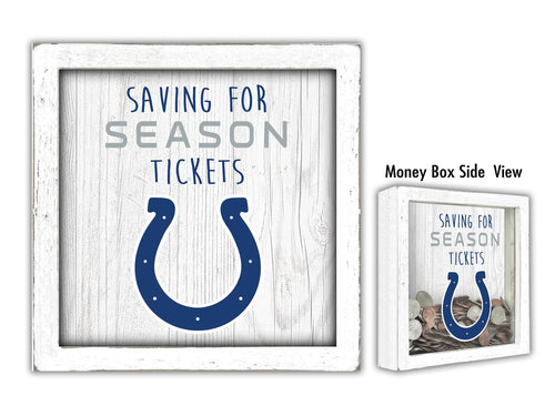 Indianapolis Colts Saving For Season Tickets Money Box