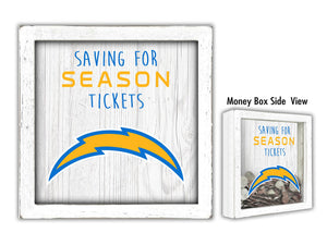 Los Angeles Chargers Saving For Season Tickets Money Box