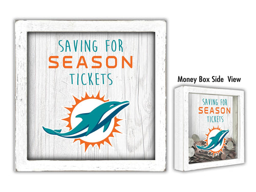 Miami Dolphins Saving For Season Tickets Money Box
