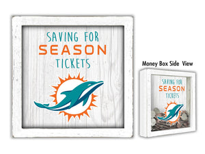 Miami Dolphins Saving For Season Tickets Money Box