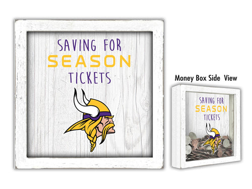 Minnesota Vikings Saving For Season Tickets Money Box