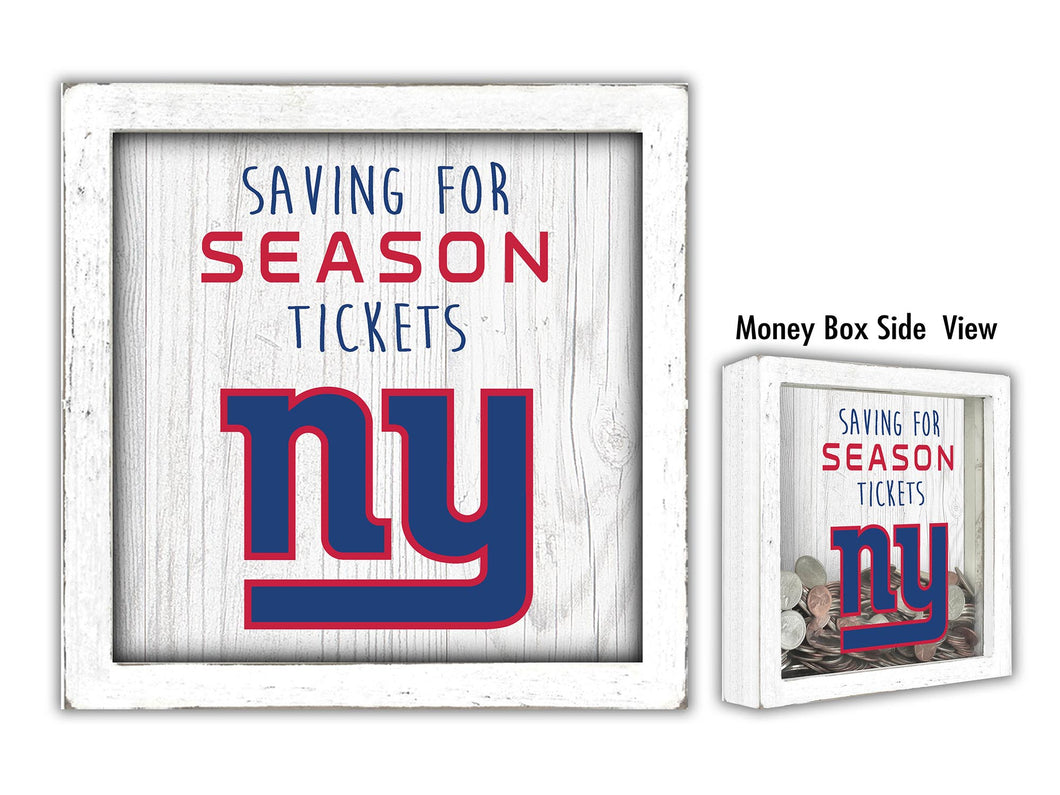 New York Giants Saving For Season Tickets Money Box