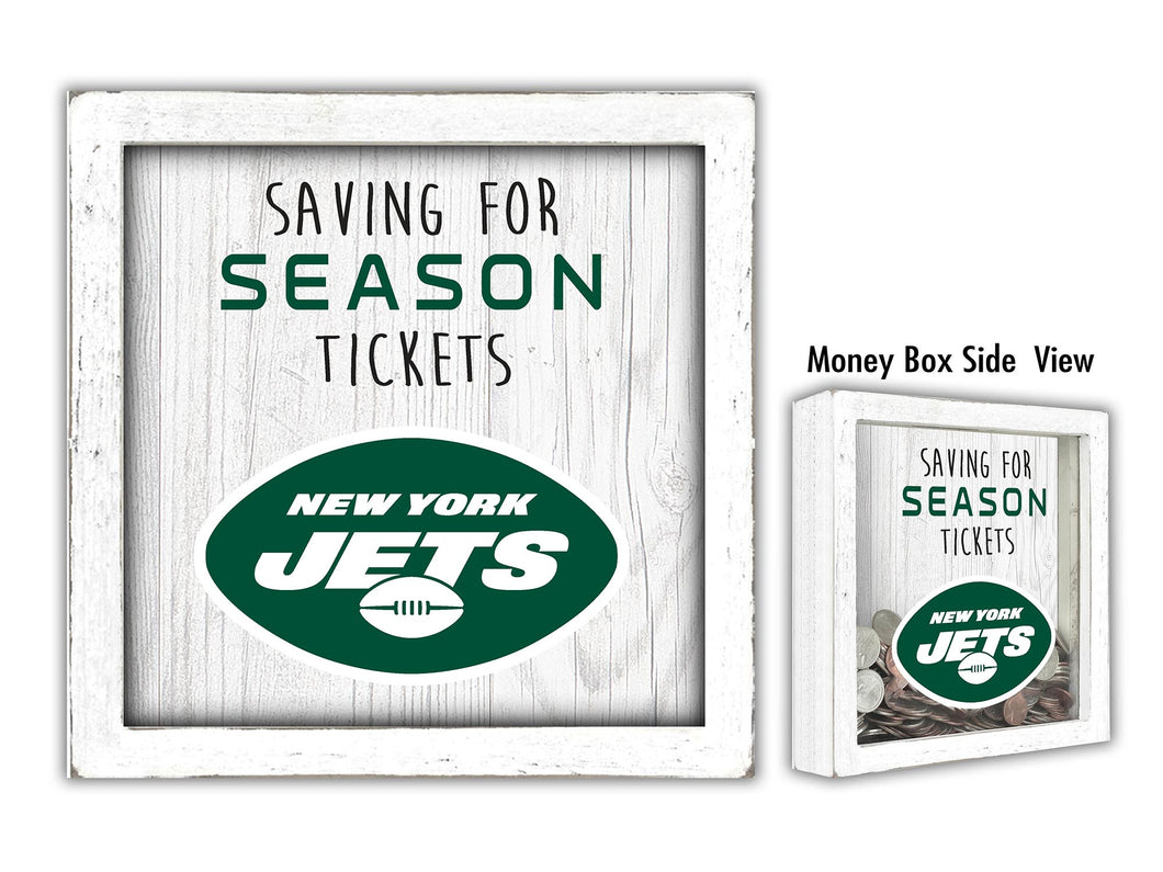 New York Jets Saving For Season Tickets Money Box