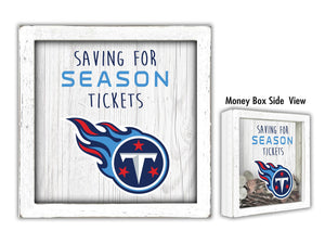 Tennessee Titans Saving For Season Tickets Money Box