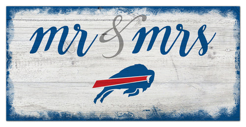 Buffalo Bills Mr. & Mrs. Script Wood Sign - 6
