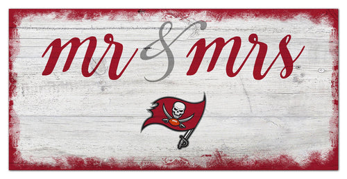 Tampa Bay Buccaneers Mr. & Mrs. Script Wood Sign - 6