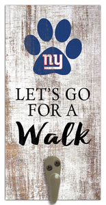 New York Giants Leash Holder Sign 6"x12"