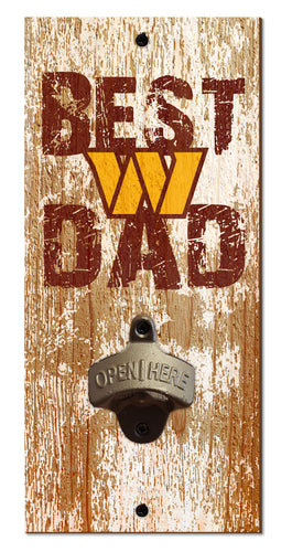 Washington Commanders Team Best Dad Bottle Opener