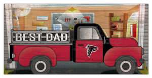 Atlanta Falcons Best Dad Truck Sign - 6"x12"
