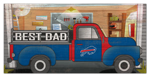 Buffalo Bills Best Dad Truck Sign - 6"x12"