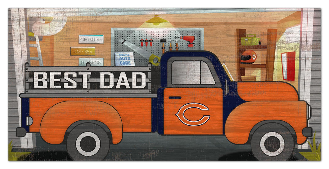 Chicago Bears Best Dad Truck Sign - 6