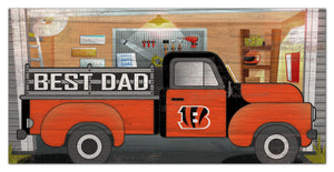 Cincinnati Bengals Best Dad Truck Sign - 6"x12"