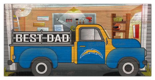 Los Angeles Chargers Best Dad Truck Sign - 6