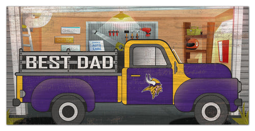 Minnesota Vikings Best Dad Truck Sign - 6