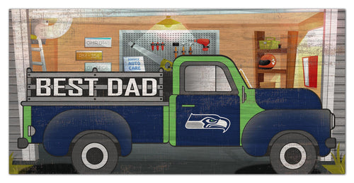 Seattle Seahawks Best Dad Truck Sign - 6