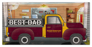 Washington Football Team Best Dad Truck Sign - 6"x12"