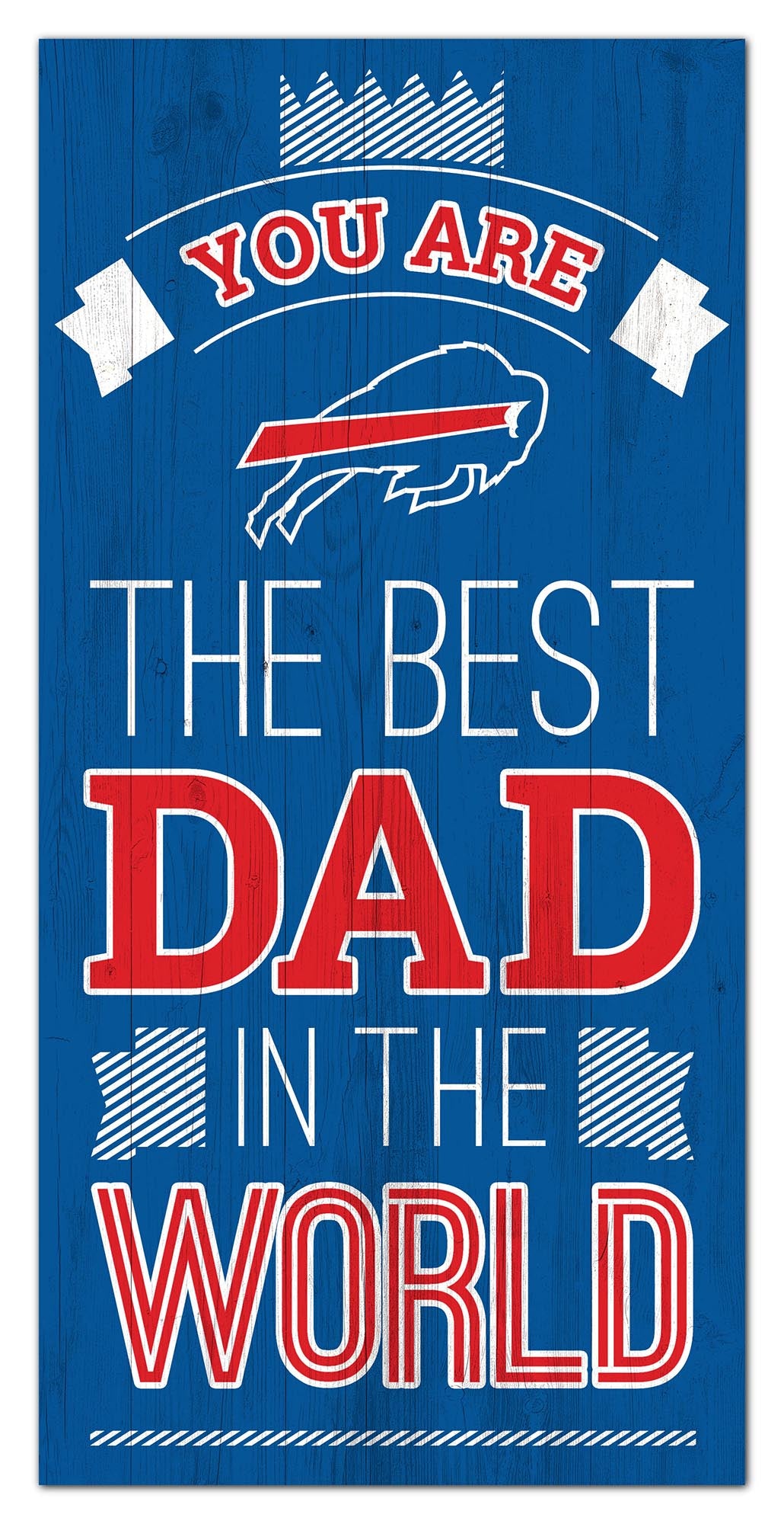 Buffalo Bills Best Dad Wood Sign - 6