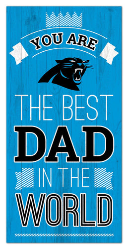 Carolina Panthers Best Dad Wood Sign - 6