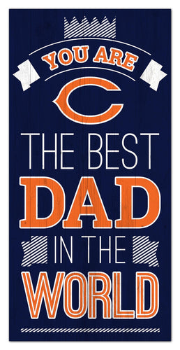 Chicago Bears Best Dad Wood Sign - 6