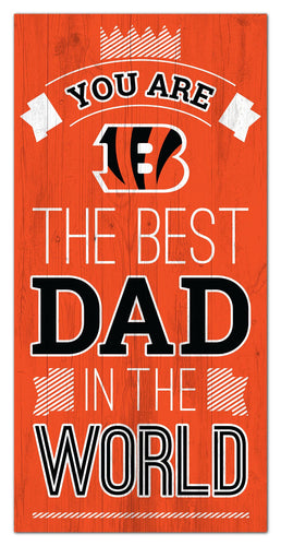 Cincinnati Bengals Best Dad Wood Sign - 6