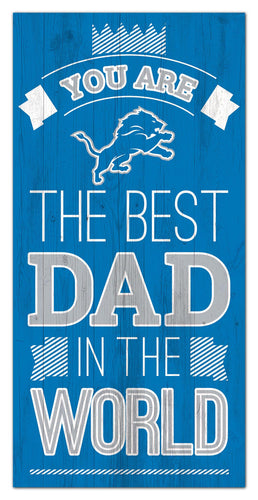 Detroit Lions Best Dad Wood Sign - 6