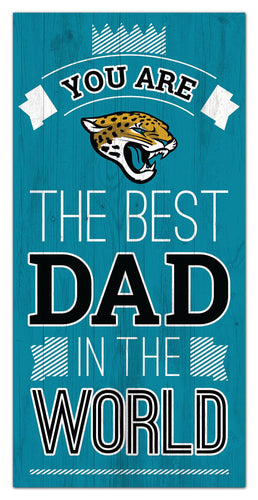 Jacksonville Jaguars Best Dad Wood Sign - 6