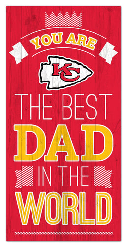 Kansas City Chiefs Best Dad Wood Sign - 6