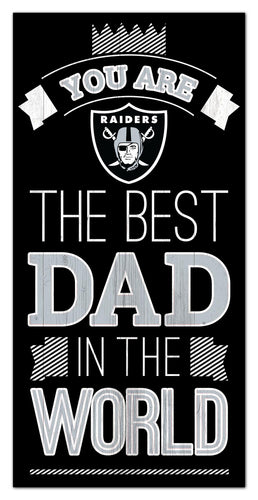 Las Vegas Raiders Best Dad Wood Sign - 6