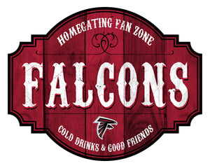 Atlanta Falcons Homegating Wood Tavern Sign -12"