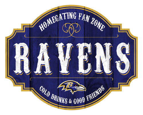 Baltimore Ravens Homegating Wood Tavern Sign -12