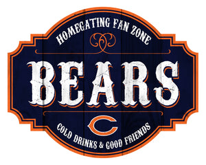 Chicago Bears Homegating Wood Tavern Sign -12"