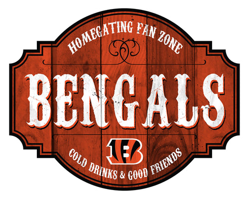 Cincinnati Bengals Homegating Wood Tavern Sign -12