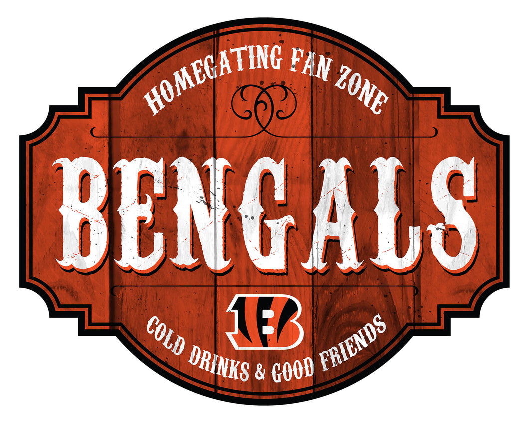 Cincinnati Bengals Homegating Wood Tavern Sign -12