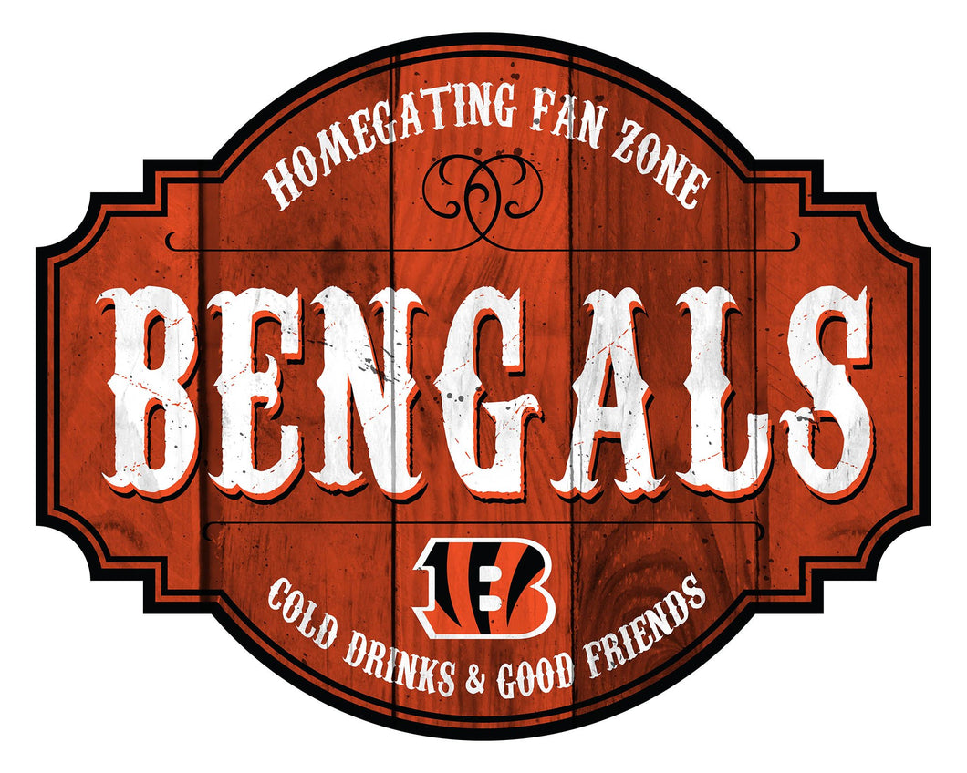 Cincinnati Bengals Homegating Wood Tavern Sign -24