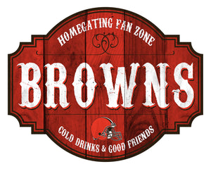 Cleveland Browns Homegating Wood Tavern Sign -24"