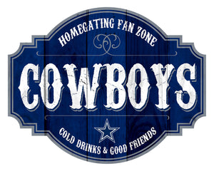 Dallas Cowboys Homegating Wood Tavern Sign -12"