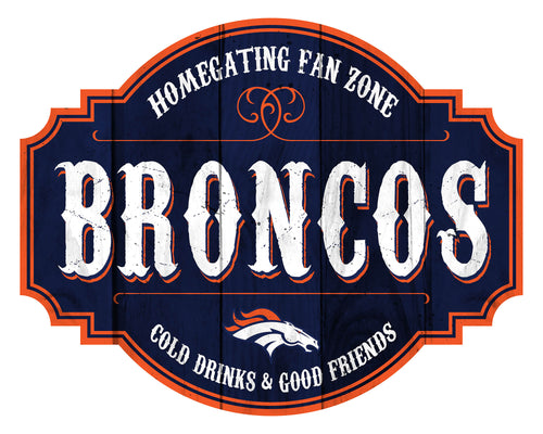 Denver Broncos Homegating Wood Tavern Sign -12