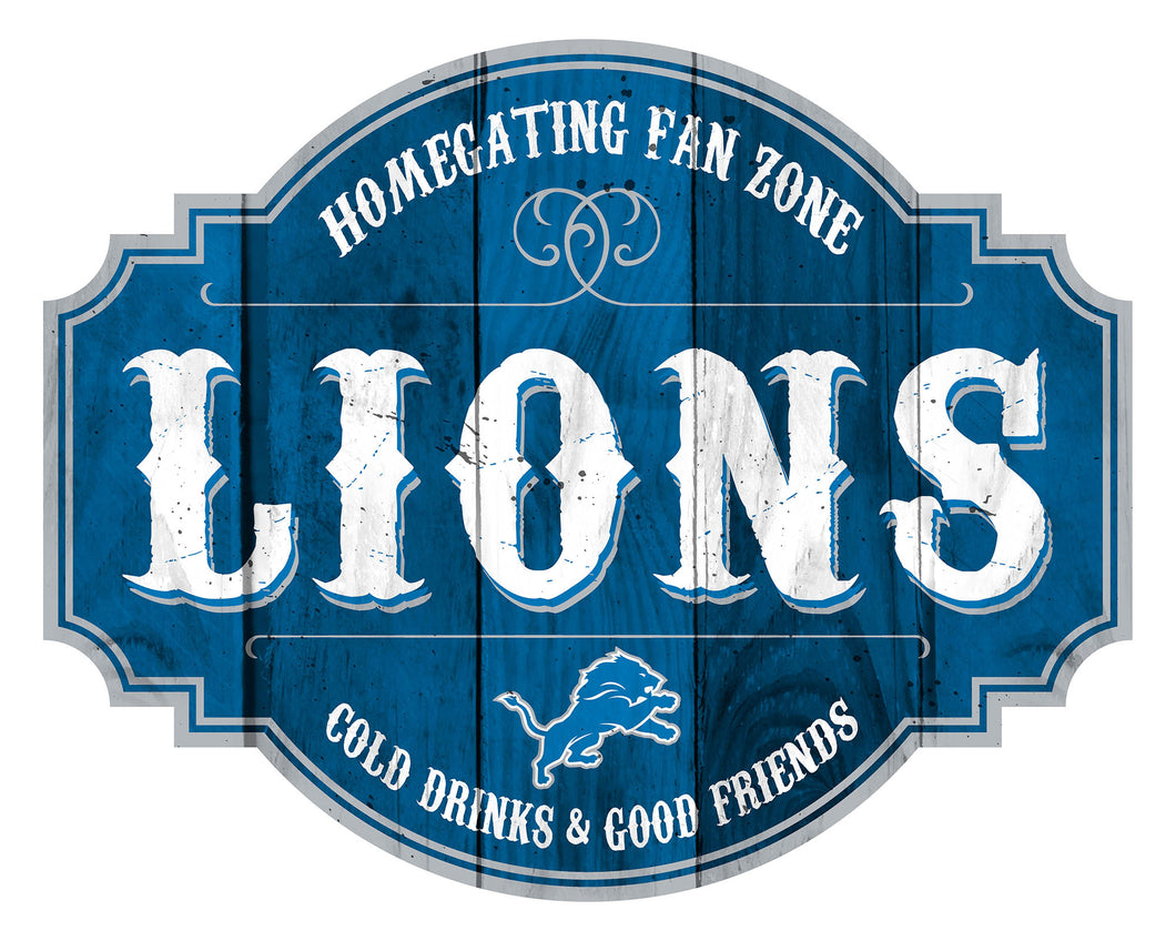Detroit Lions Homegating Wood Tavern Sign -12