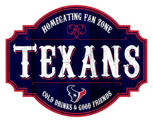 Houston Texans Homegating Wood Tavern Sign -12"