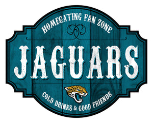 Jacksonville Jaguars Homegating Wood Tavern Sign -12"