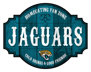 Jacksonville Jaguars Homegating Wood Tavern Sign -24"
