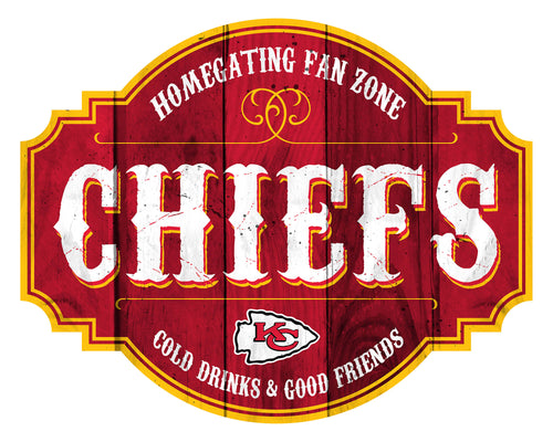 Kansas City Chiefs Homegating Wood Tavern Sign -12
