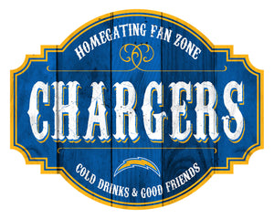 Los Angeles Chargers Homegating Wood Tavern Sign -12"