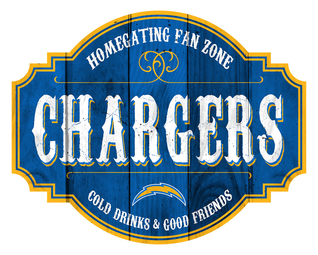 Los Angeles Chargers Homegating Wood Tavern Sign -12