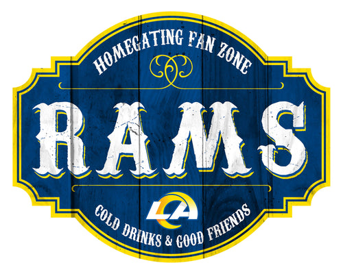 Los Angeles Rams Homegating Wood Tavern Sign -12