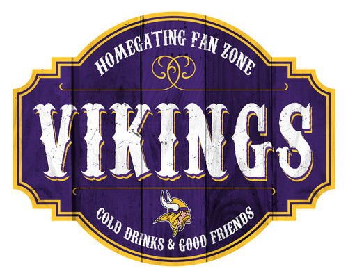Minnesota Vikings Homegating Wood Tavern Sign -12