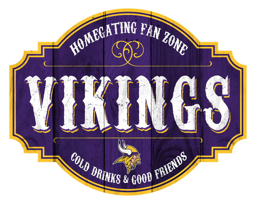 Minnesota Vikings Homegating Wood Tavern Sign -12