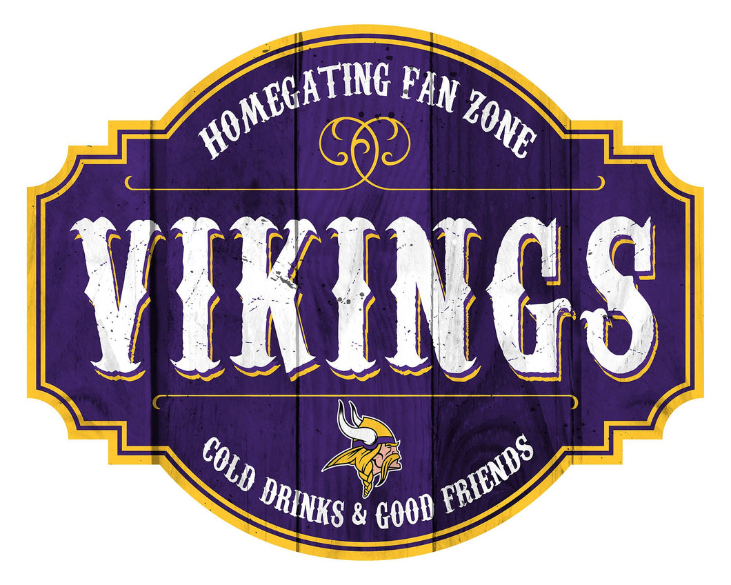 Minnesota Vikings Homegating Wood Tavern Sign -24