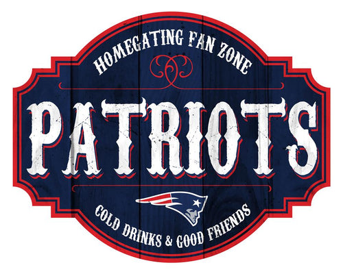 New England Patriots Homegating Wood Tavern Sign -12