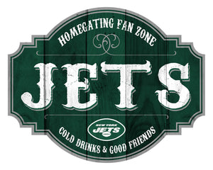 New York Jets Homegating Wood Tavern Sign -12"